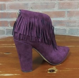 Michael Antonio | NWT Fringe Booties Burgandy